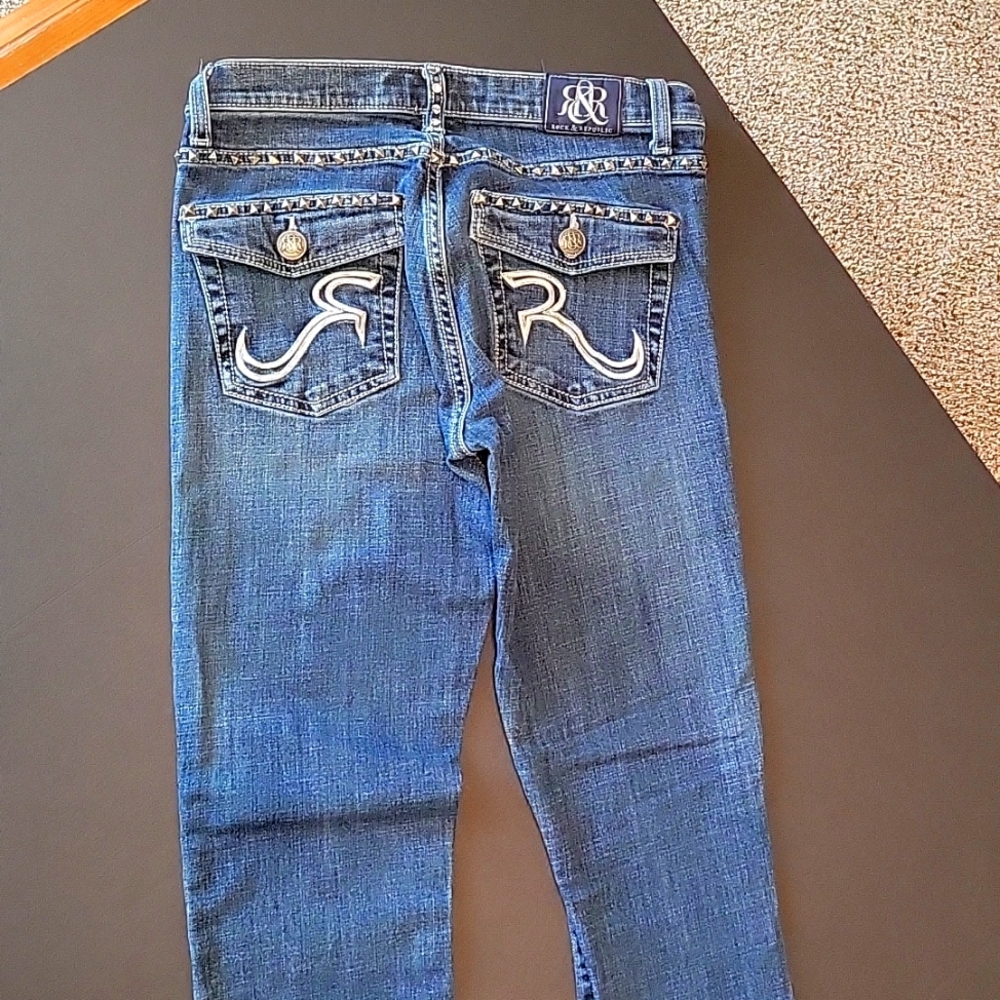 Rock & Republic Studded Jeans Size 8 - 31 inch Inseam